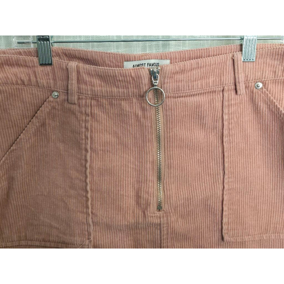Women's Almost Famous Pink Corduroy Skirt Size 13 - Picture 3 of 6
